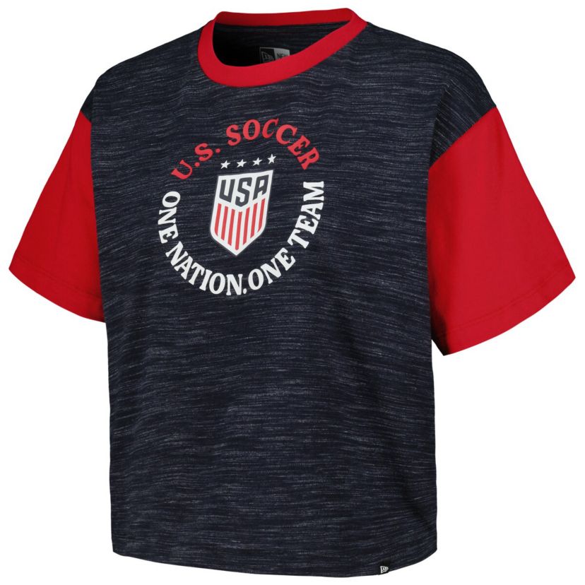 USWNT Athletic Cross Back Cropped T-Shirt by 5th & Ocean