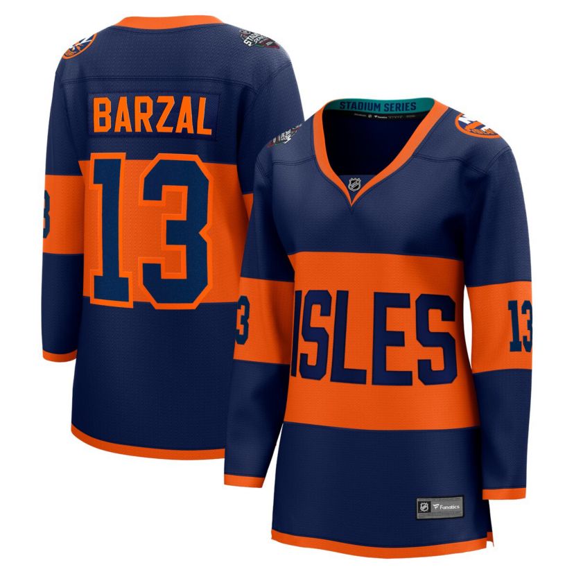 NHL Fanatics Mathew Barzal New York Islanders 2024 NHL Stadium Series Breakaway Player Jersey
