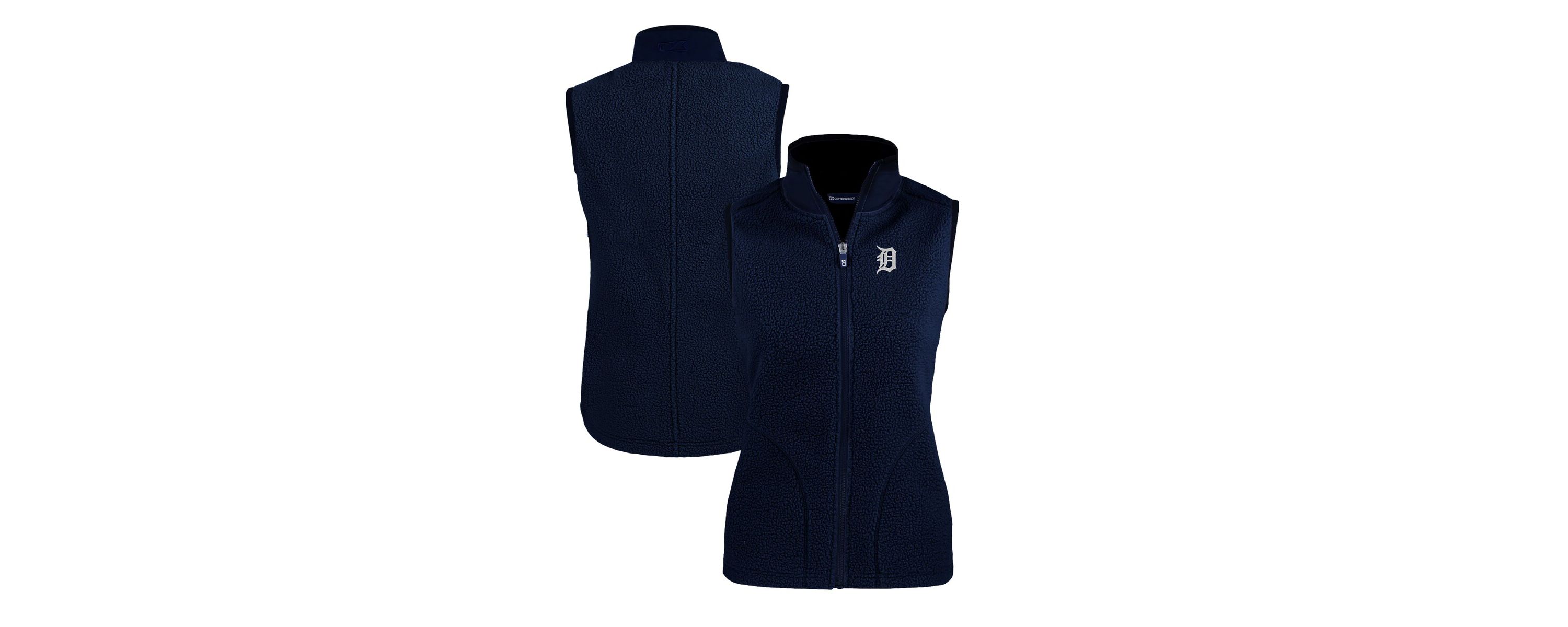 MLB Detroit Tigers Cascade Eco Sherpa Fleece Full-Zip Vest