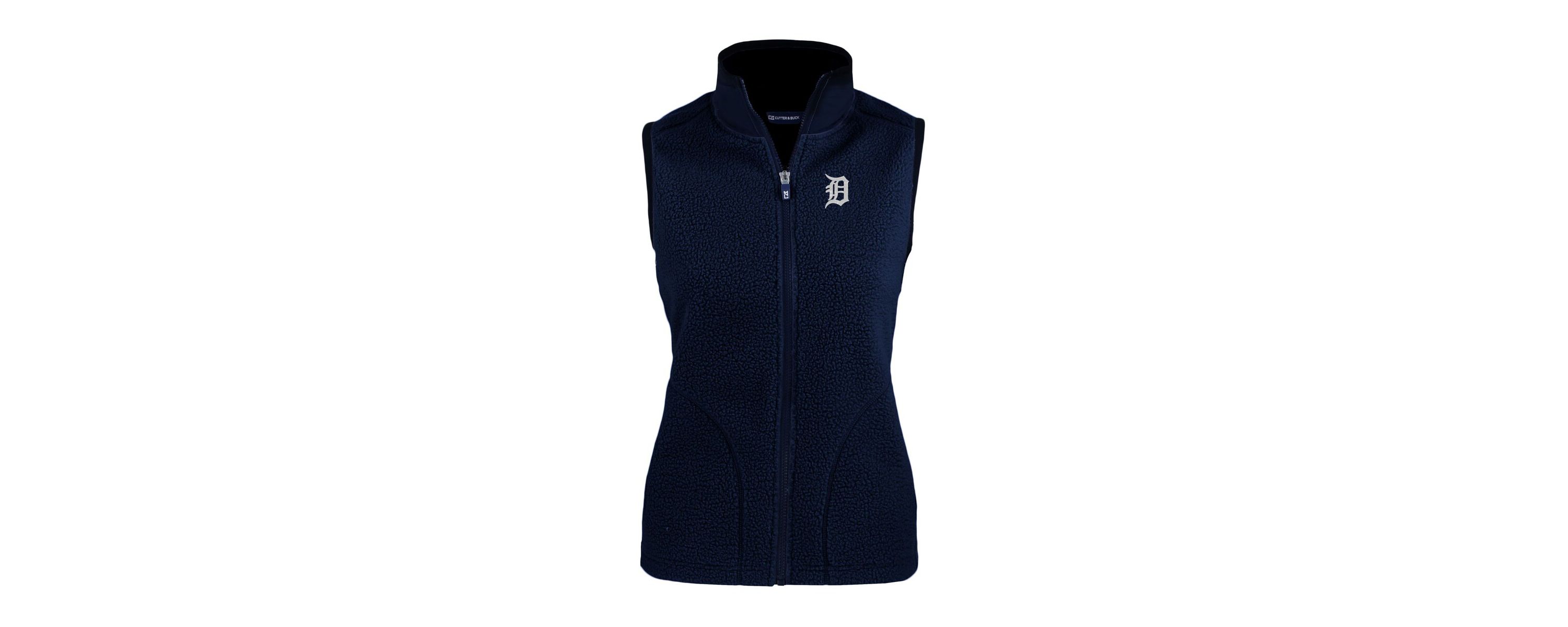 MLB Detroit Tigers Cascade Eco Sherpa Fleece Full-Zip Vest