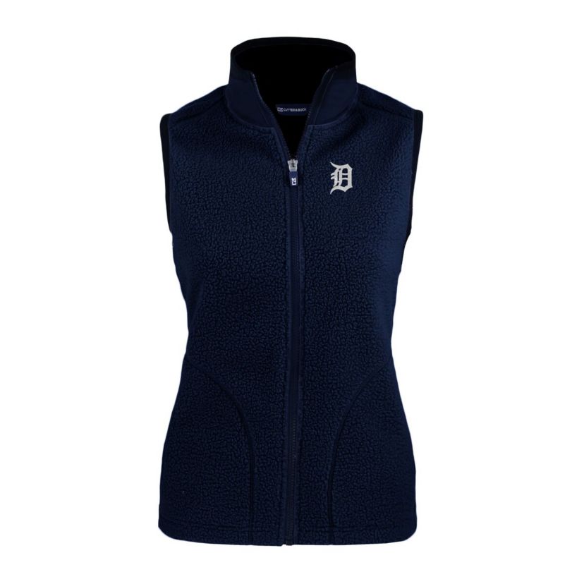 MLB Detroit Tigers Cascade Eco Sherpa Fleece Full-Zip Vest