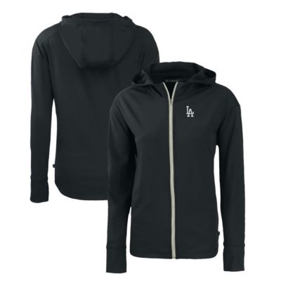 Cutter & Buck MLB Los Angeles Dodgers Daybreak Eco Recycled Full-Zip Hoodie, Black, XXL
