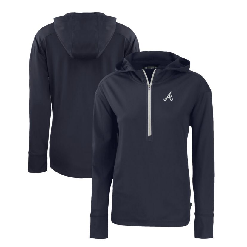 MLB Atlanta Braves Daybreak Eco Recycled Half-Zip Hoodie