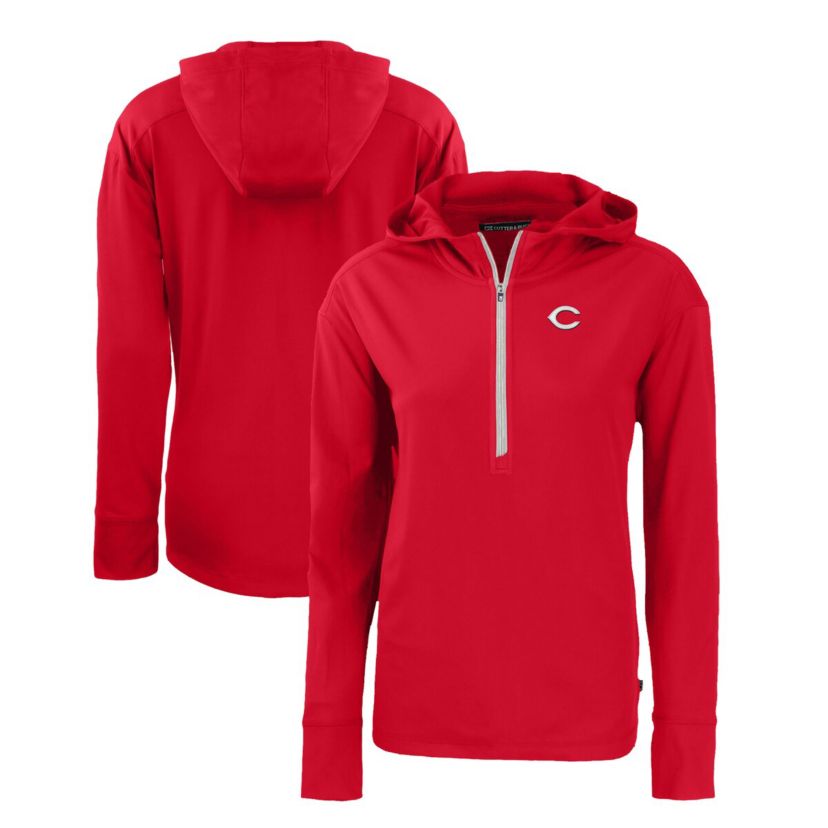 MLB Cincinnati Reds Daybreak Eco Recycled Half-Zip Hoodie