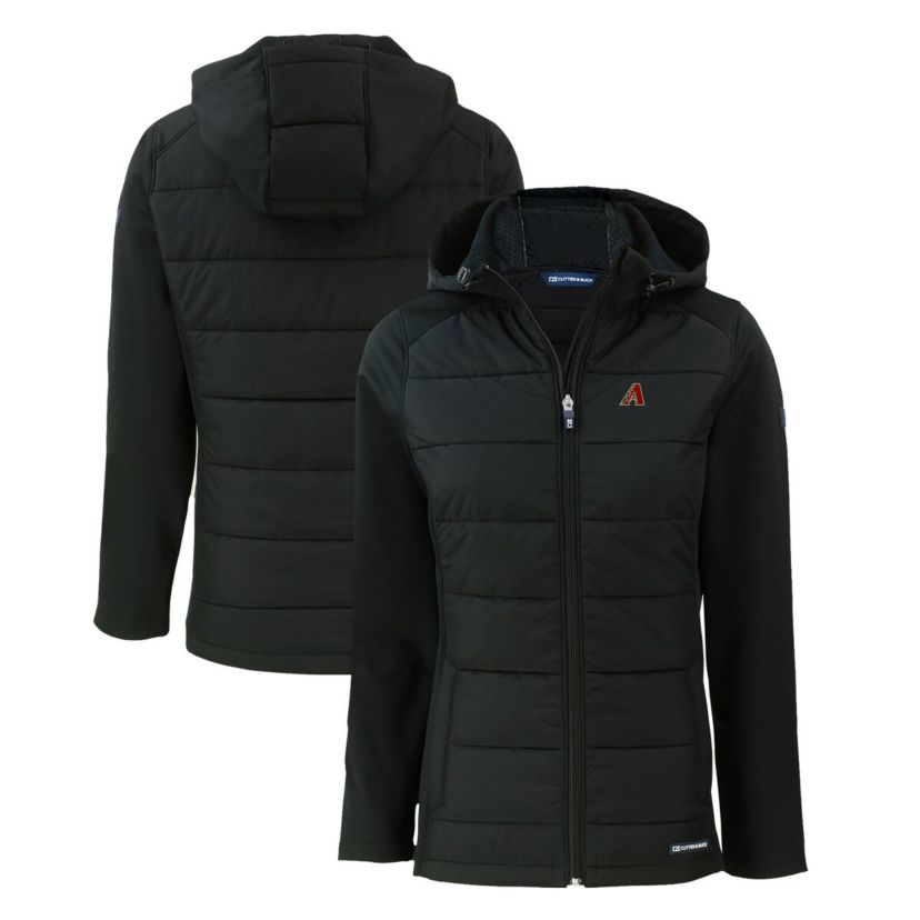 MLB Arizona Diamondbacks Evoke Hybrid Eco Softshell Recycled Full-Zip Hoodie Jacket