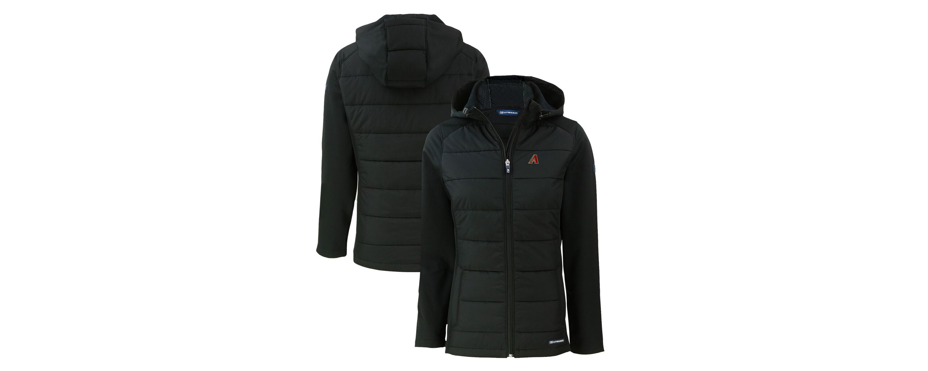 MLB Arizona Diamondbacks Evoke Hybrid Eco Softshell Recycled Full-Zip Hoodie Jacket