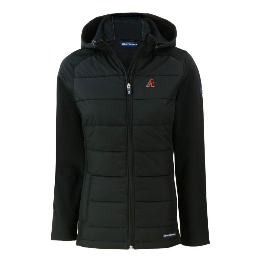 MLB Arizona Diamondbacks Evoke Hybrid Eco Softshell Recycled Full-Zip Hoodie Jacket