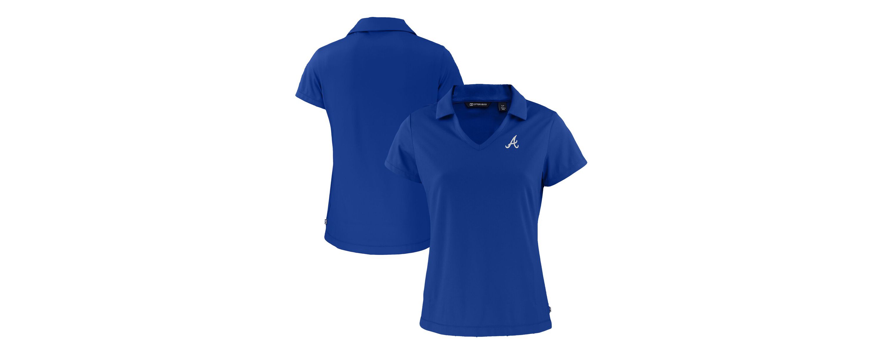 MLB Atlanta Braves Daybreak Eco Recycled V-Neck Polo