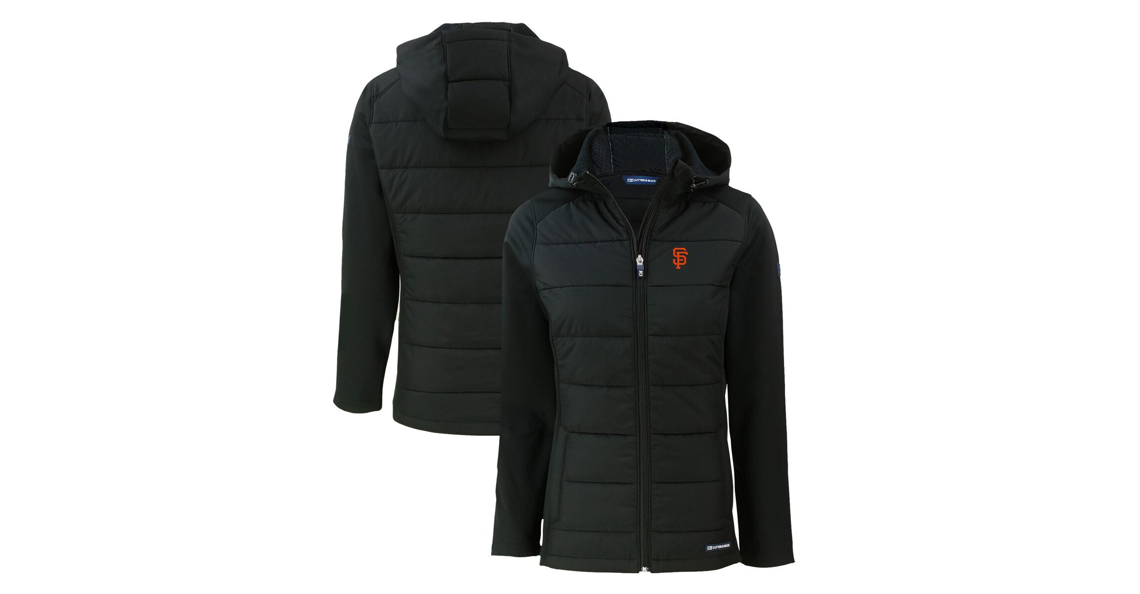 MLB San Francisco Giants Evoke Hybrid Eco Softshell Recycled Full-Zip Hoodie Jacket