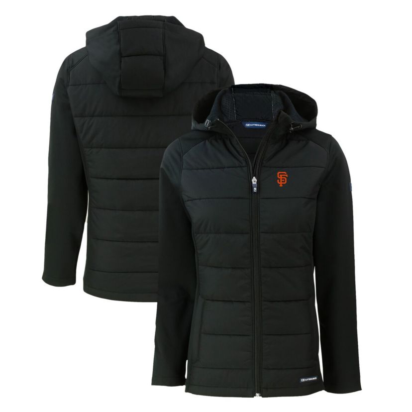 MLB San Francisco Giants Evoke Hybrid Eco Softshell Recycled Full-Zip Hoodie Jacket