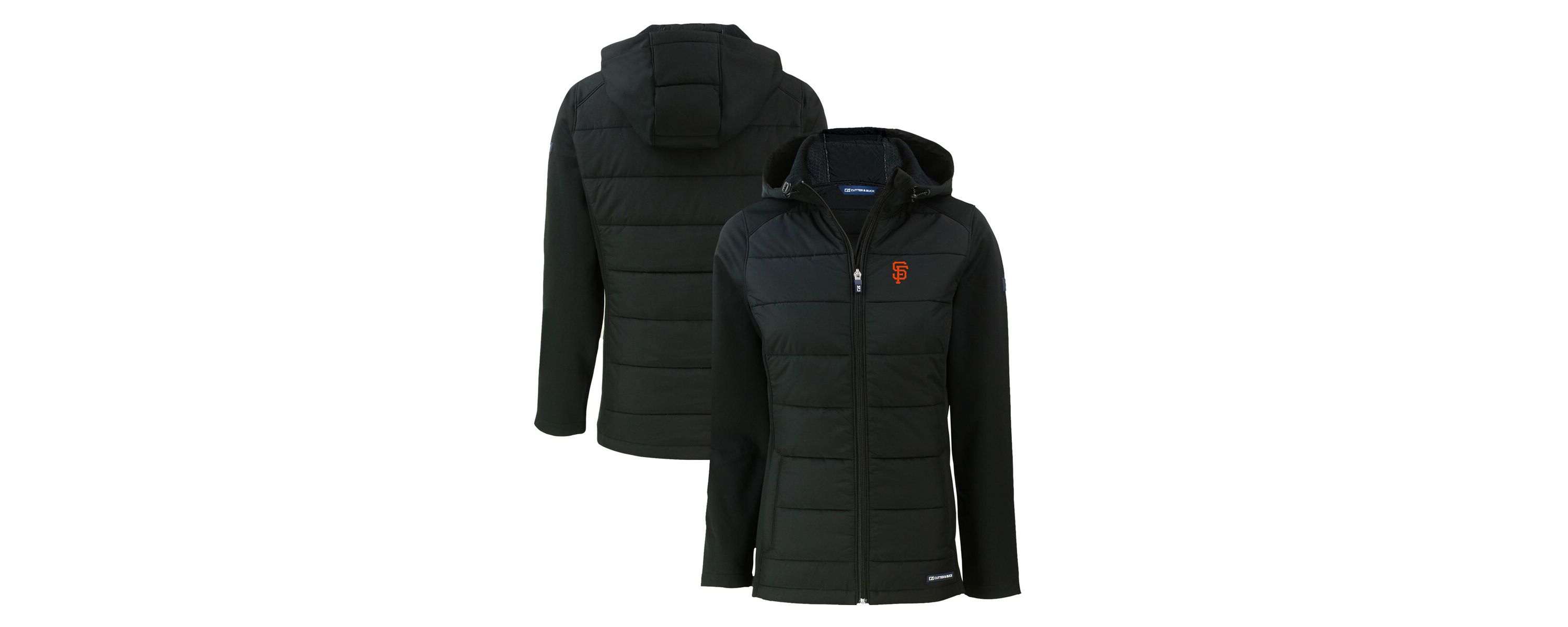MLB San Francisco Giants Evoke Hybrid Eco Softshell Recycled Full-Zip Hoodie Jacket