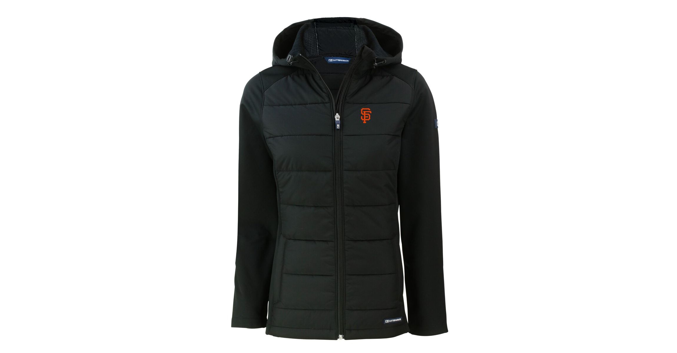 MLB San Francisco Giants Evoke Hybrid Eco Softshell Recycled Full-Zip Hoodie Jacket
