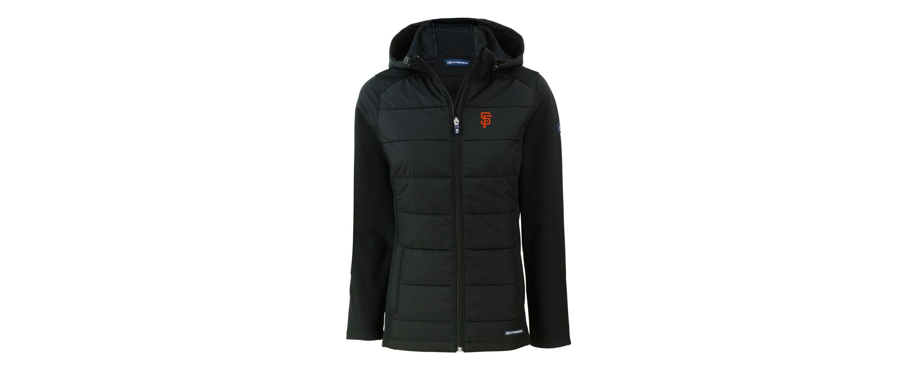 MLB San Francisco Giants Evoke Hybrid Eco Softshell Recycled Full-Zip Hoodie Jacket
