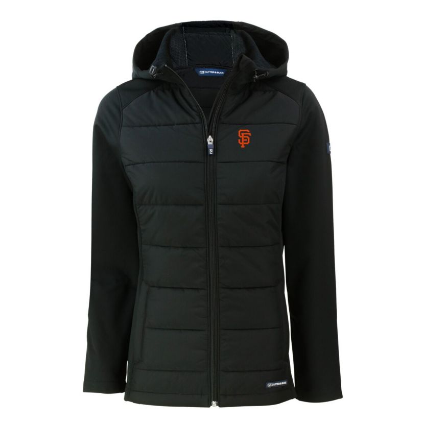 MLB San Francisco Giants Evoke Hybrid Eco Softshell Recycled Full-Zip Hoodie Jacket