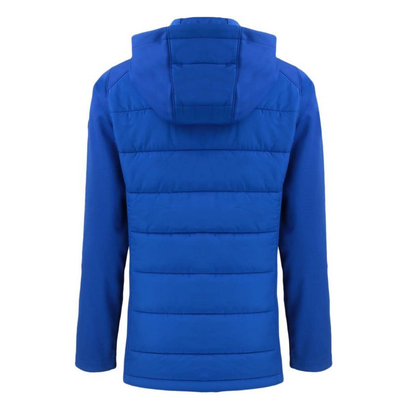 MLB New York Mets Evoke Hybrid Eco Softshell Recycled Full-Zip Hoodie Jacket