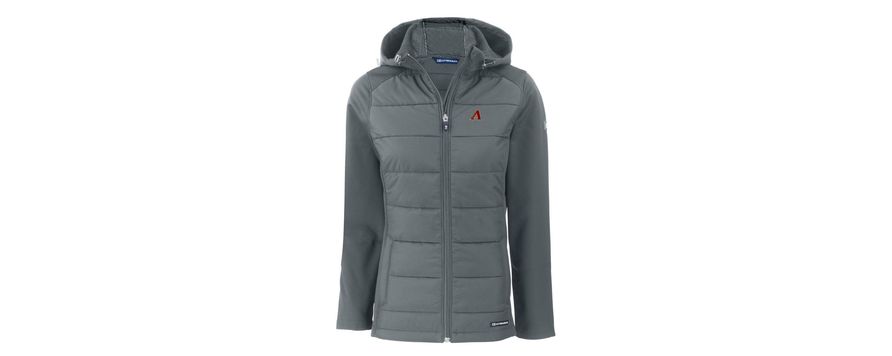 MLB Arizona Diamondbacks Evoke Hybrid Eco Softshell Recycled Full-Zip Hoodie Jacket