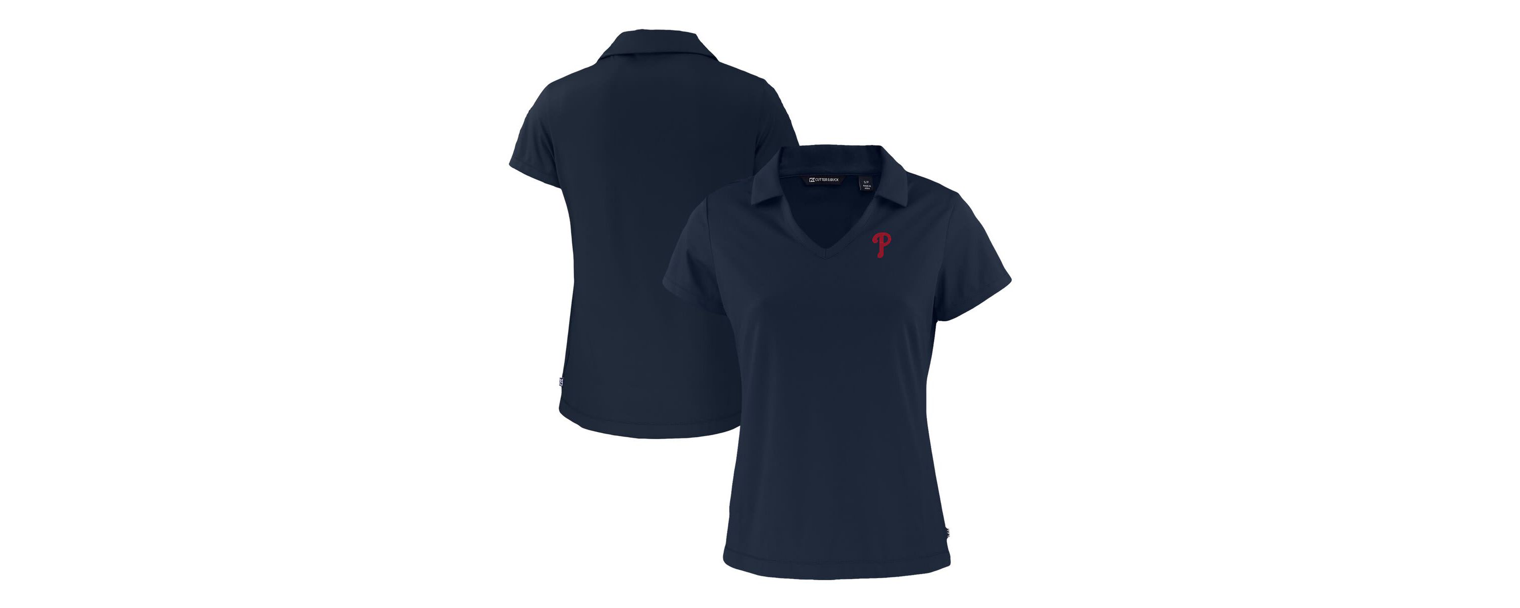 MLB Philadelphia Phillies Daybreak Eco Recycled V-Neck Polo