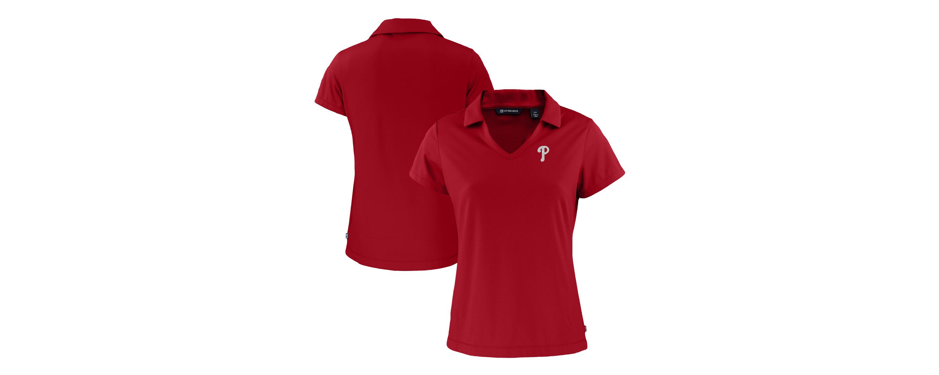 MLB Philadelphia Phillies Daybreak Eco Recycled V-Neck Polo
