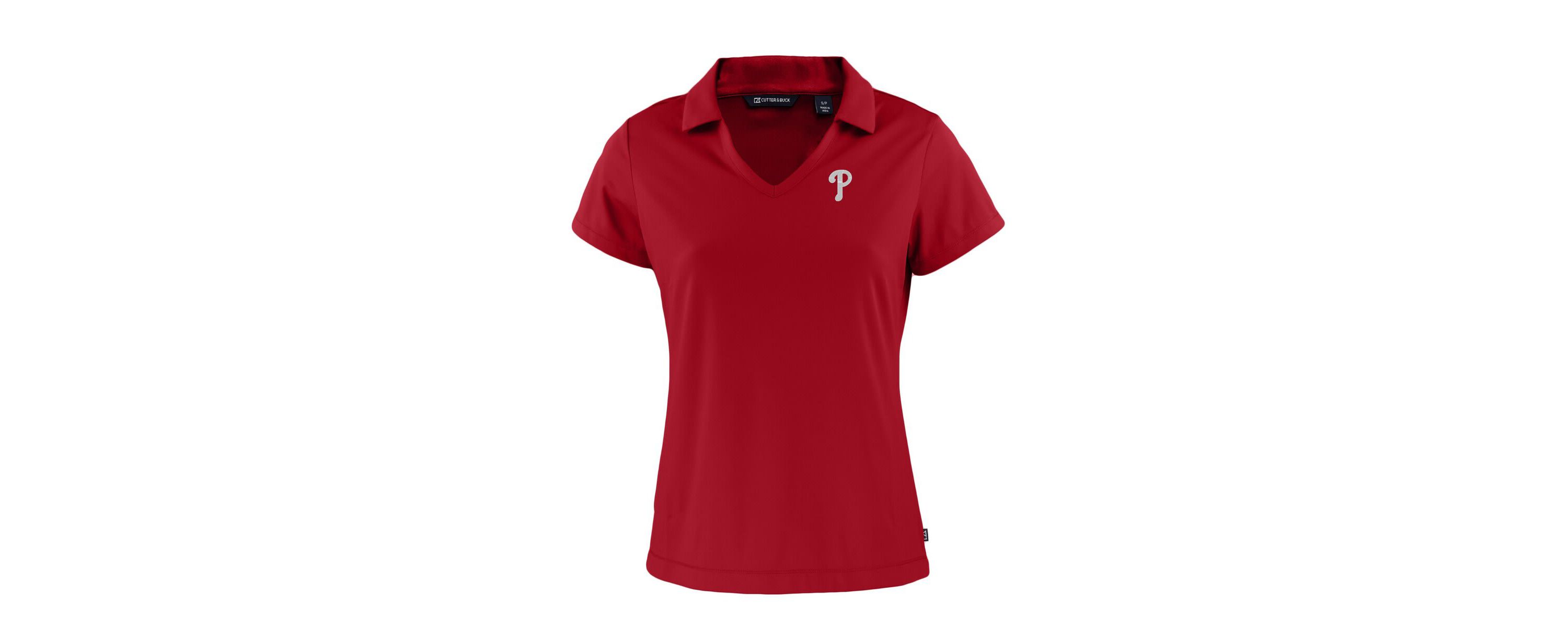 MLB Philadelphia Phillies Daybreak Eco Recycled V-Neck Polo
