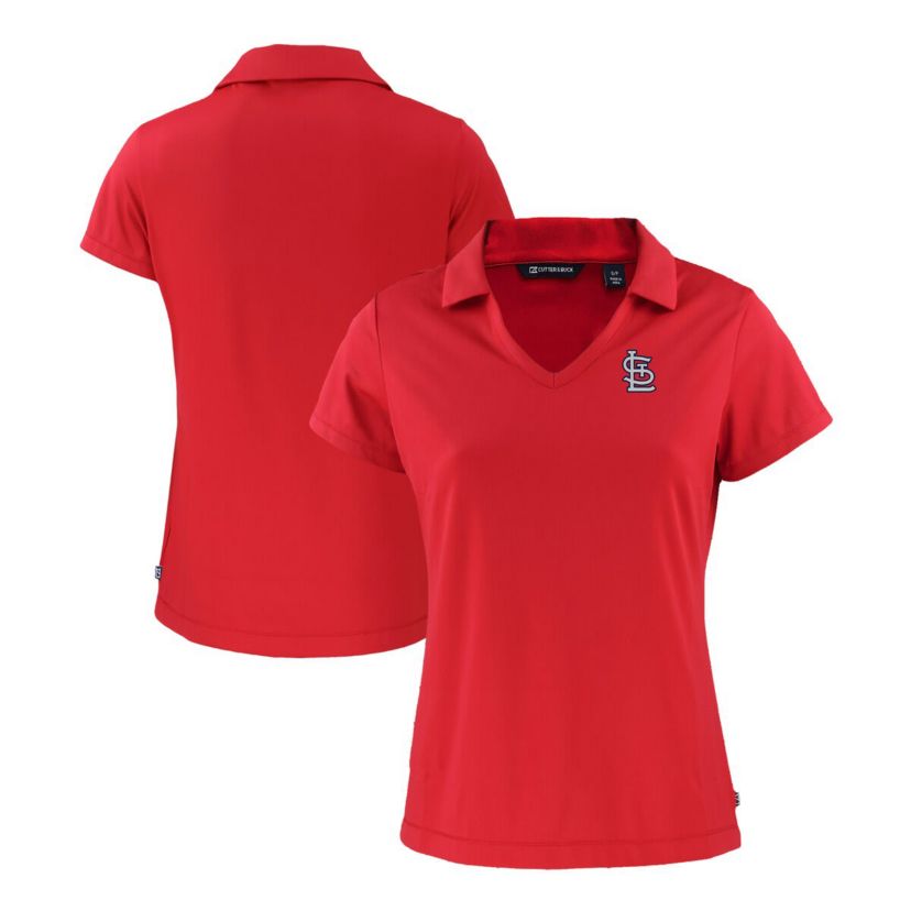 MLB St. Louis Cardinals Daybreak Eco Recycled V-Neck Polo