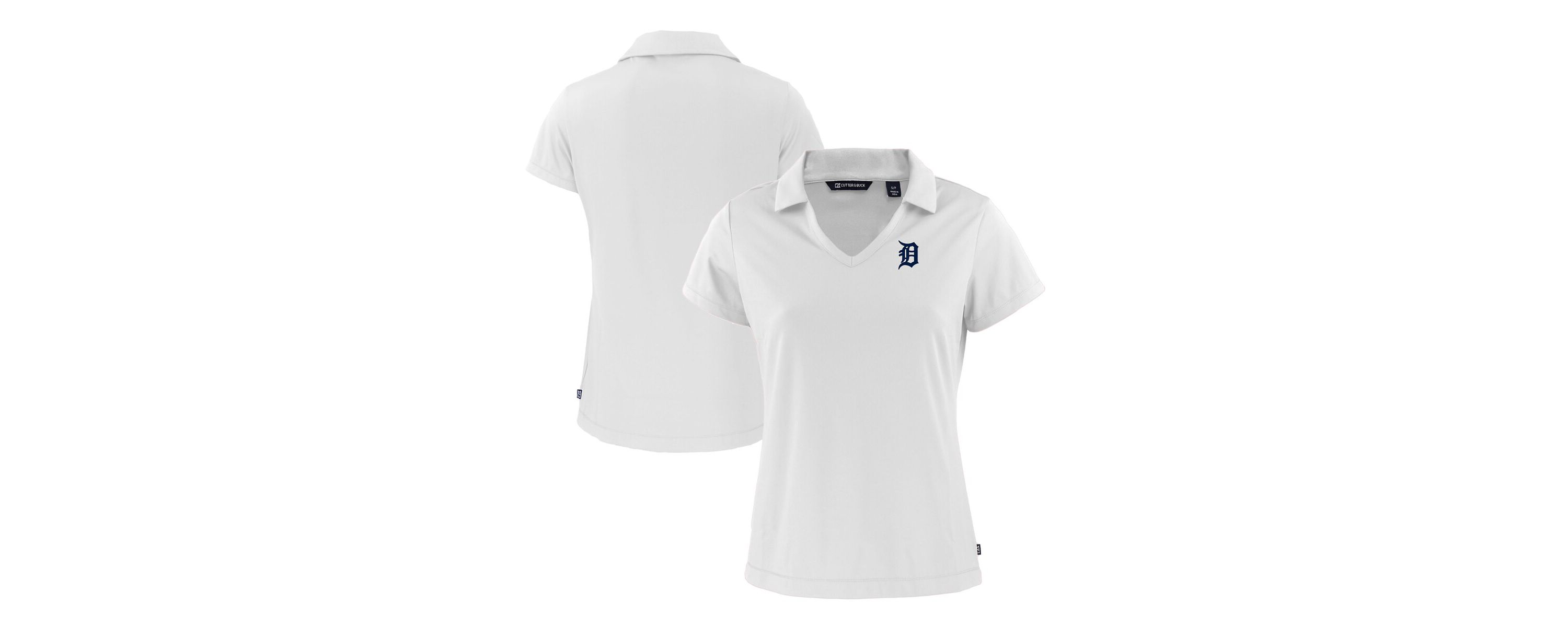 MLB Detroit Tigers Daybreak Eco Recycled V-Neck Polo