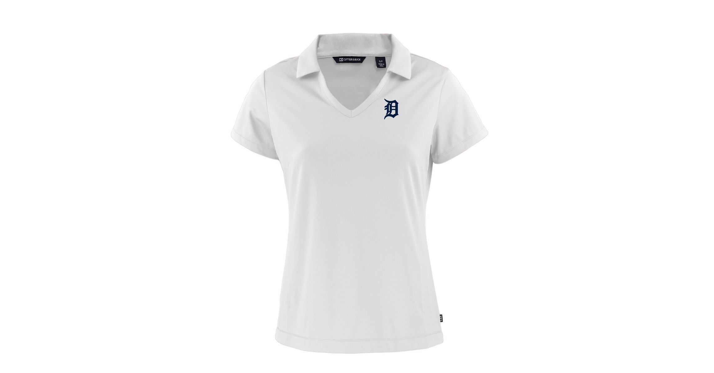 MLB Detroit Tigers Daybreak Eco Recycled V-Neck Polo