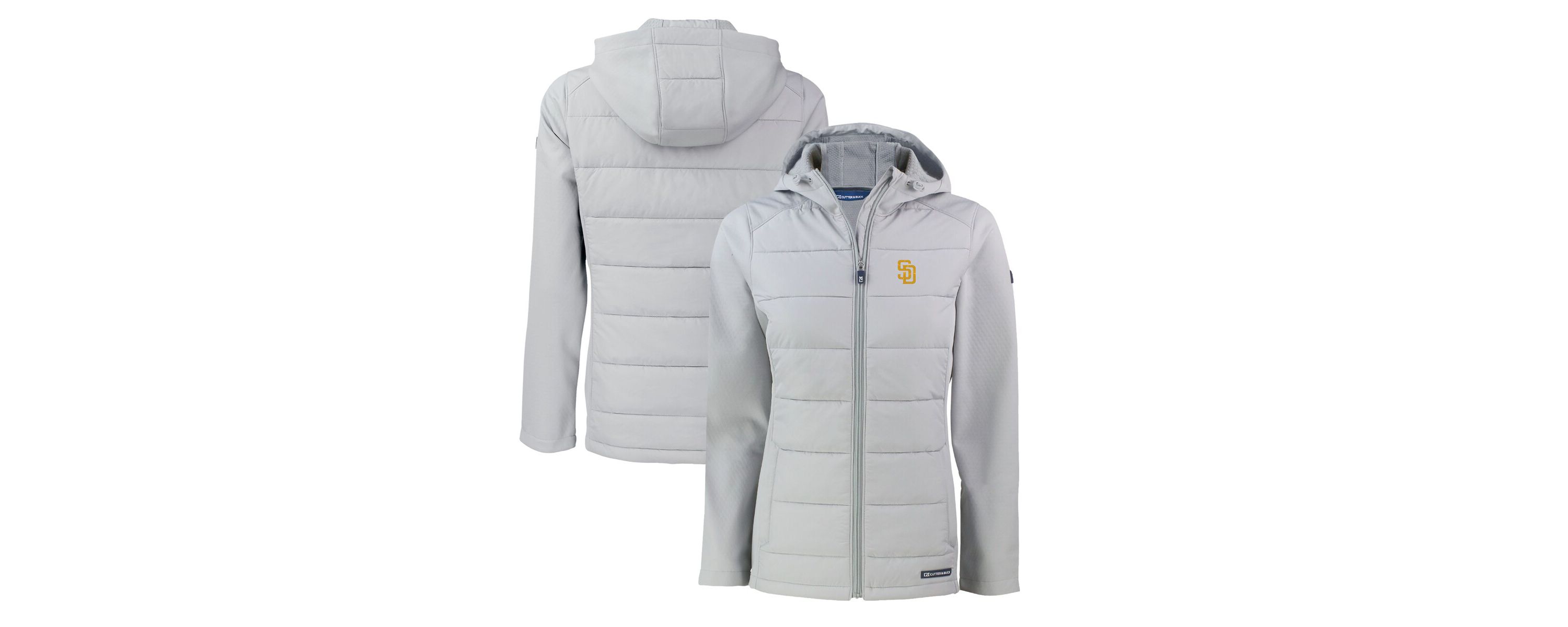 MLB San Diego Padres Evoke Hybrid Eco Softshell Recycled Full-Zip Hoodie Jacket
