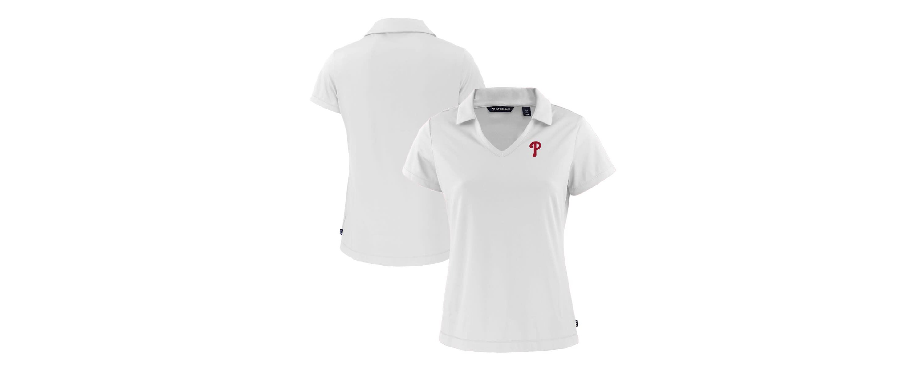 MLB Philadelphia Phillies Daybreak Eco Recycled V-Neck Polo