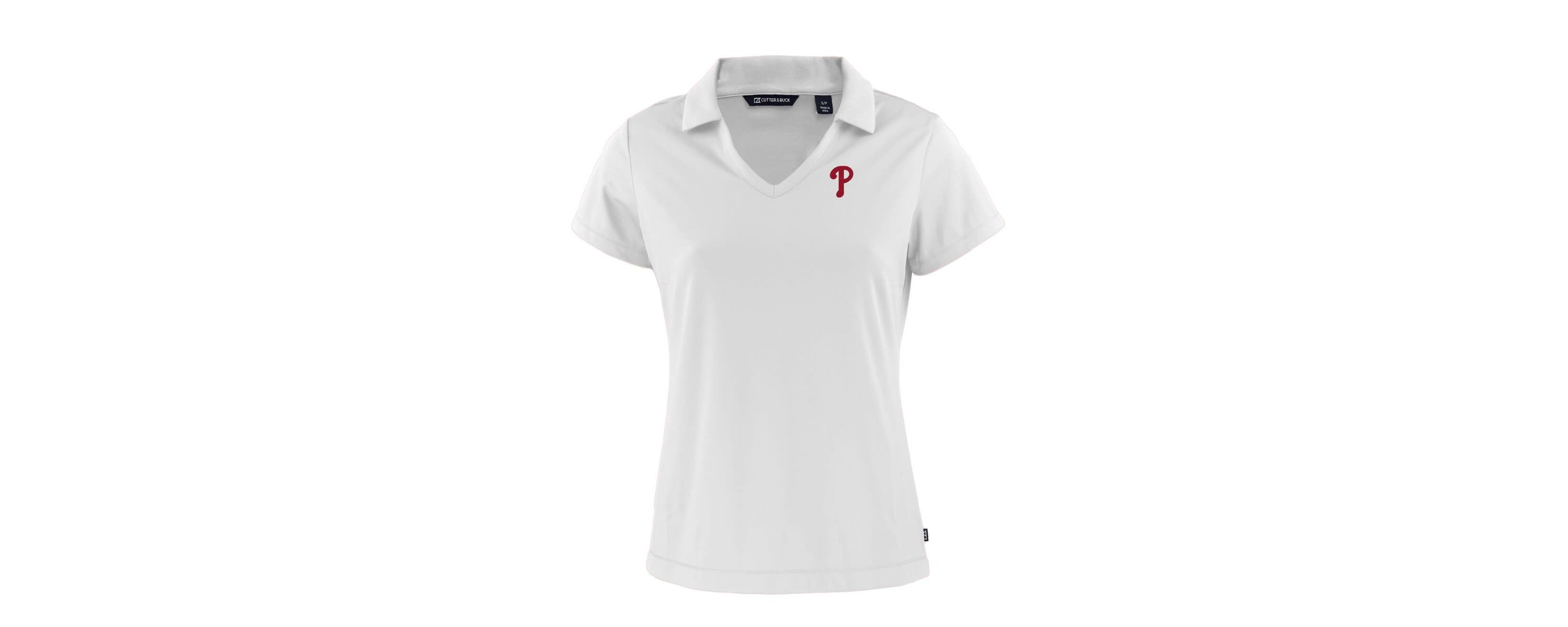 MLB Philadelphia Phillies Daybreak Eco Recycled V-Neck Polo