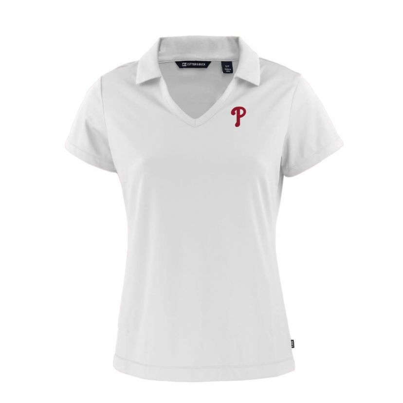 MLB Philadelphia Phillies Daybreak Eco Recycled V-Neck Polo