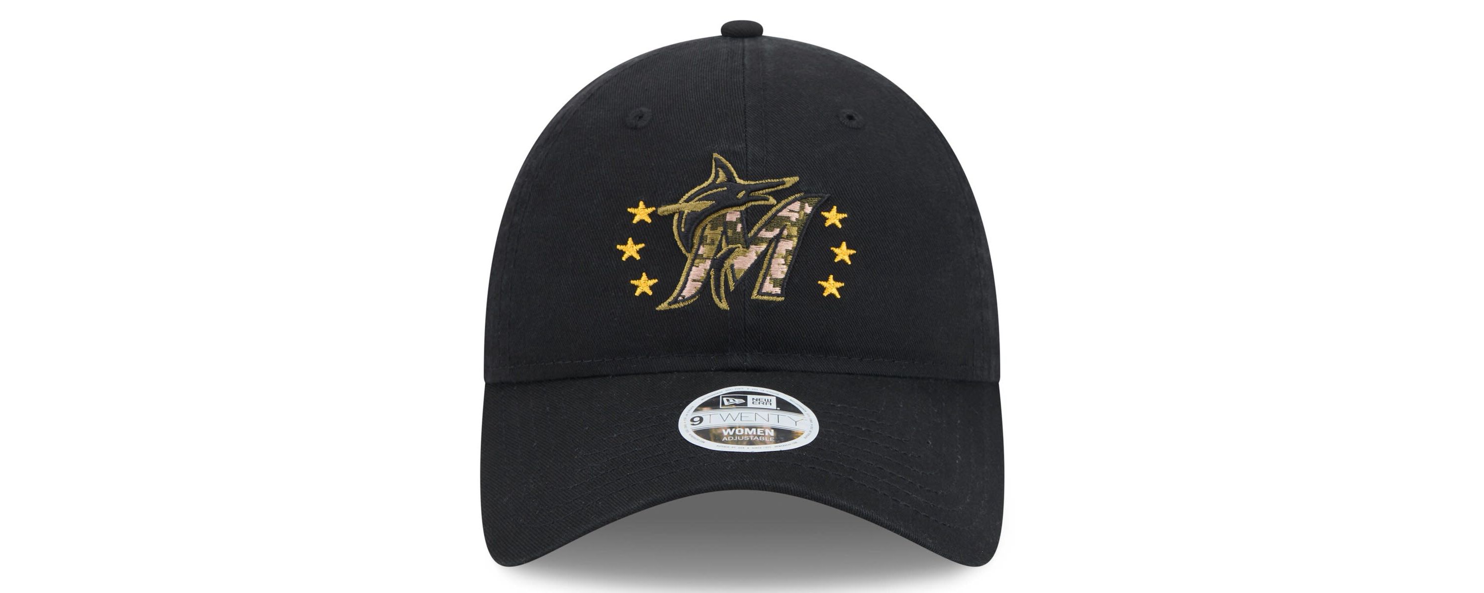 MLB Miami Marlins 2024 Armed Forces Day 9TWENTY Adjustable Hat