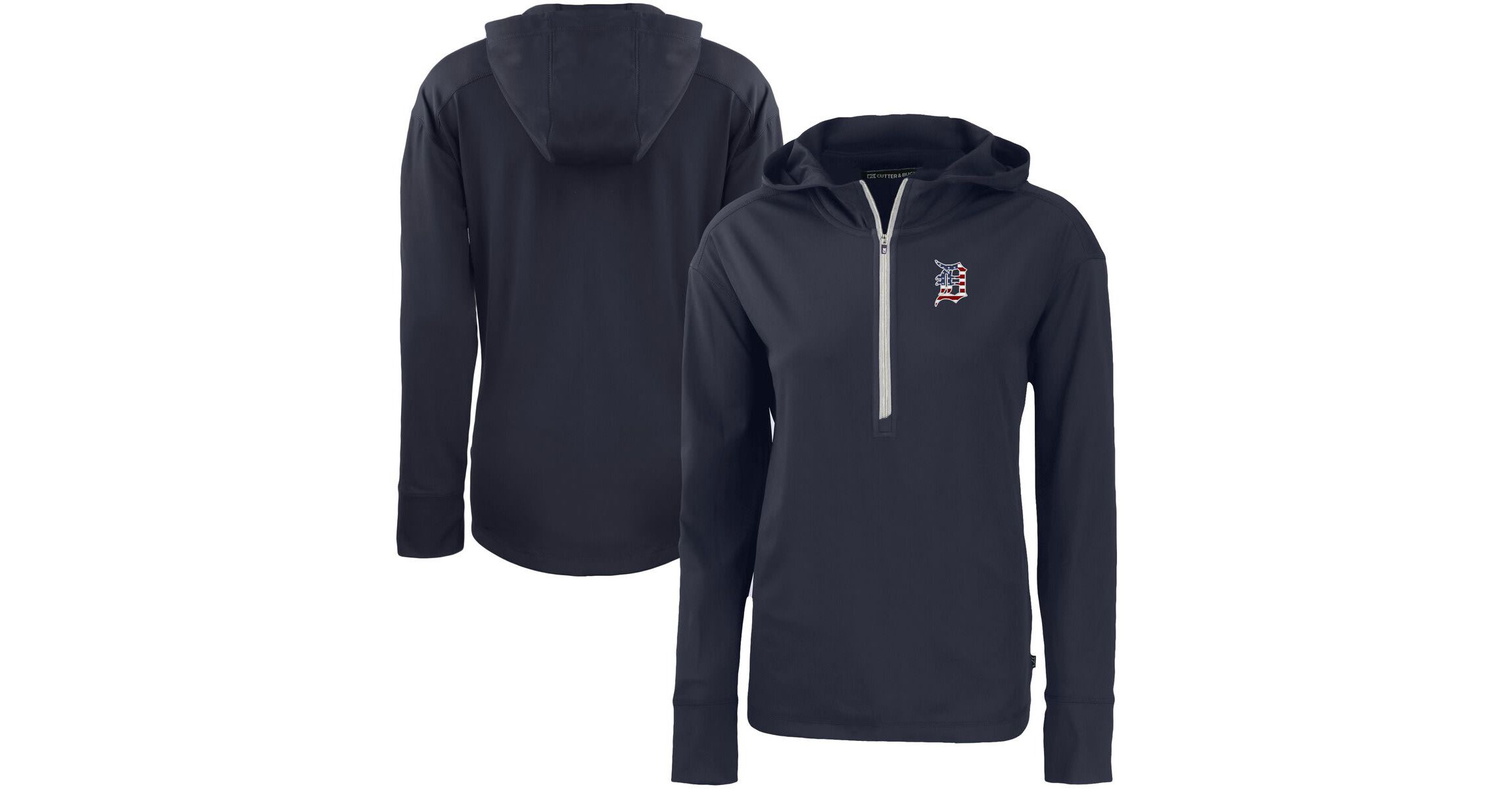 MLB Detroit Tigers Daybreak Eco Recycled Half-Zip Hoodie