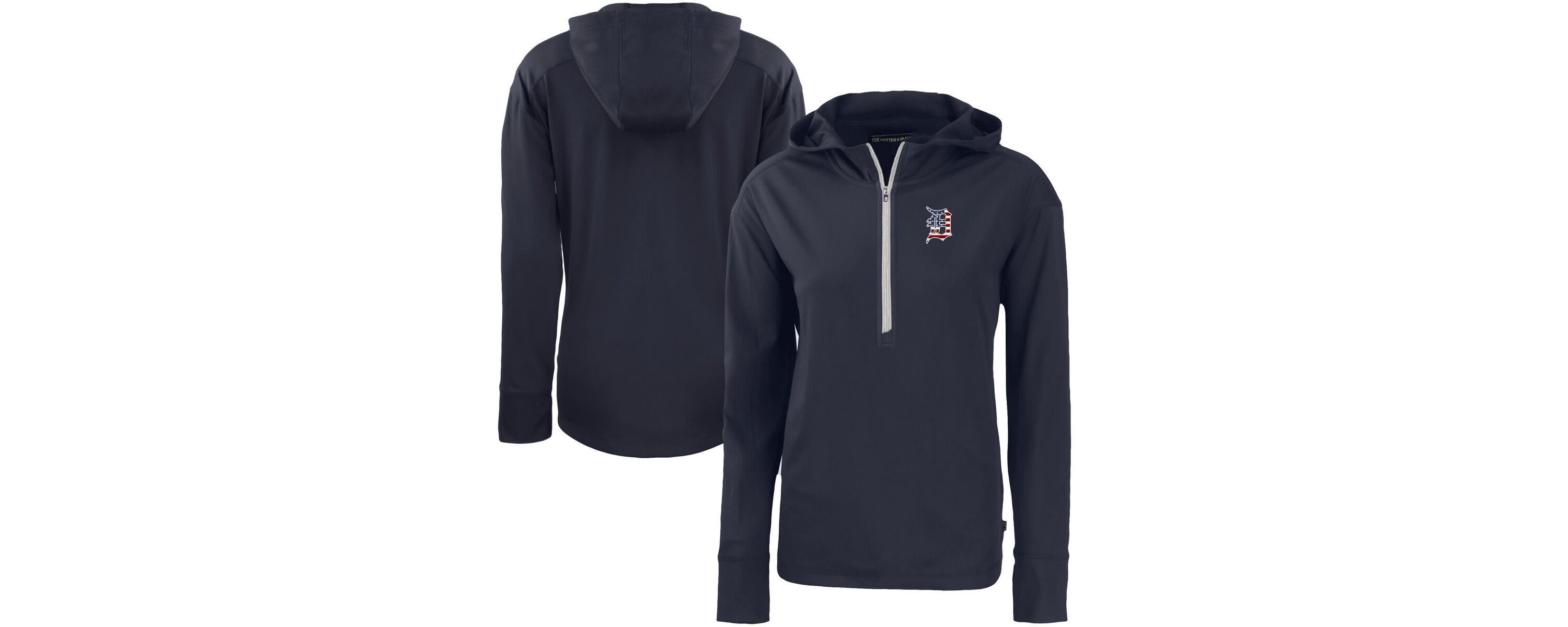 MLB Detroit Tigers Daybreak Eco Recycled Half-Zip Hoodie