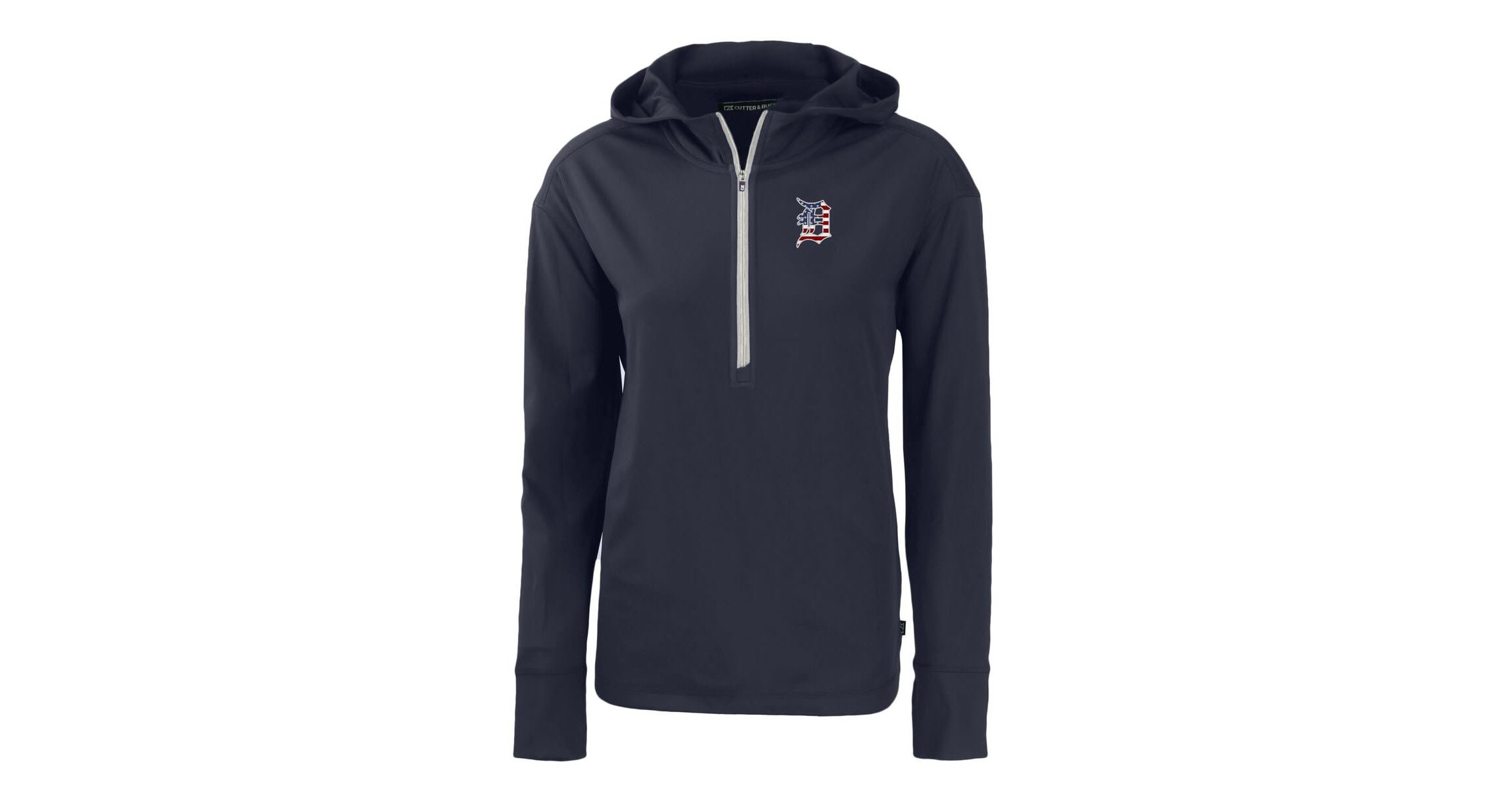 MLB Detroit Tigers Daybreak Eco Recycled Half-Zip Hoodie