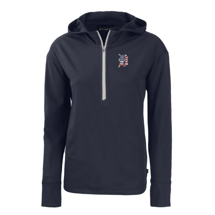 MLB Detroit Tigers Daybreak Eco Recycled Half-Zip Hoodie