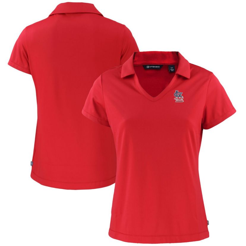 MLB St. Louis Cardinals Daybreak Eco Recycled V-Neck Polo
