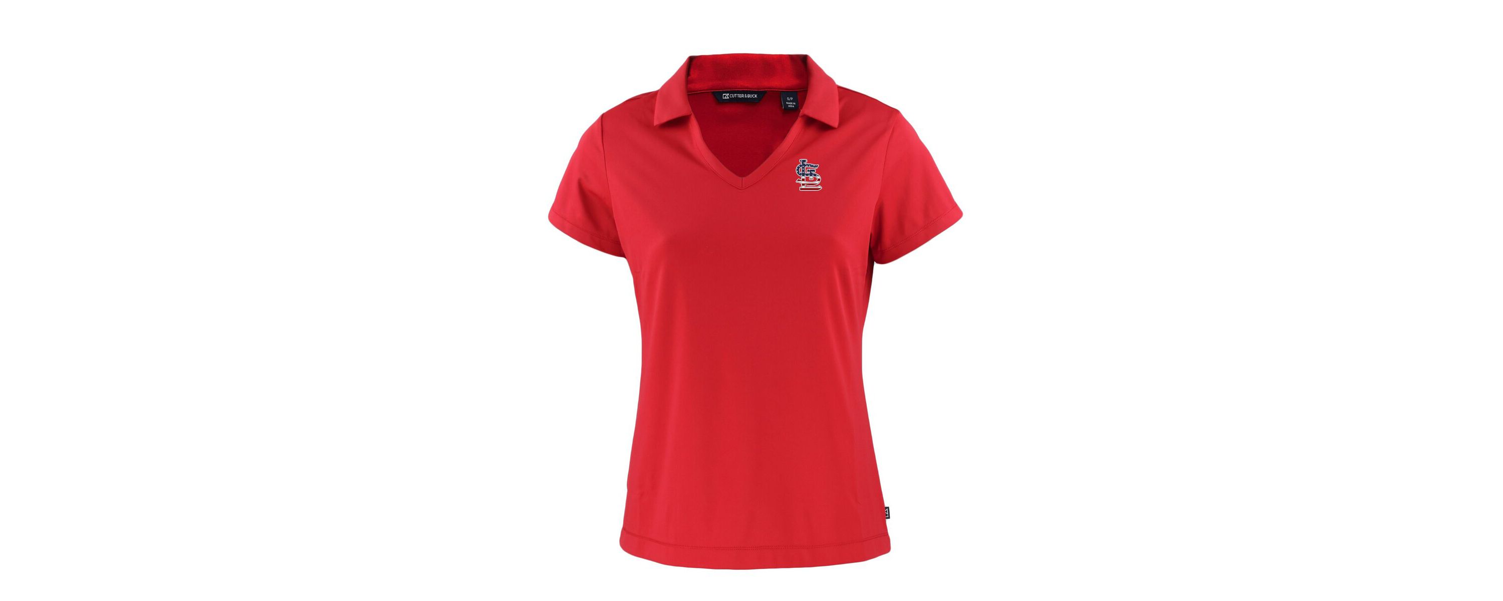 MLB St. Louis Cardinals Daybreak Eco Recycled V-Neck Polo