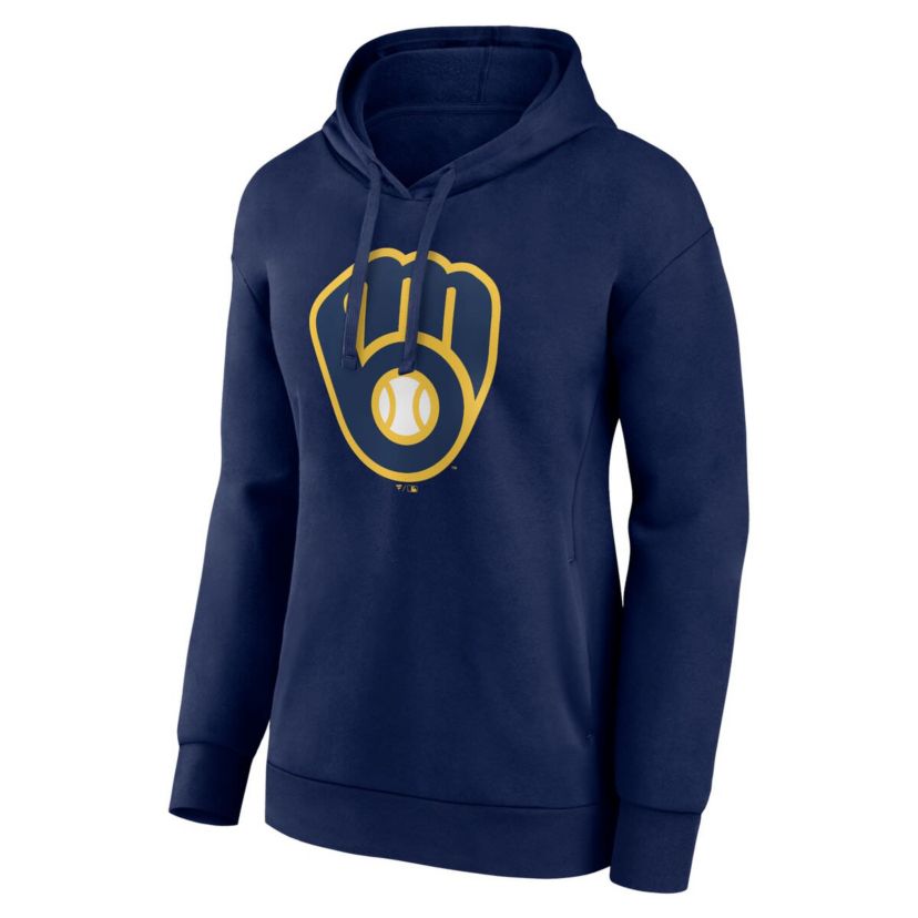 MLB Fanatics Milwaukee Brewers Logo Pullover Hoodie