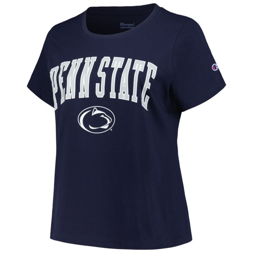 NCAA Penn State Nittany Lions Plus Size Arch Over Logo Scoop Neck T-Shirt