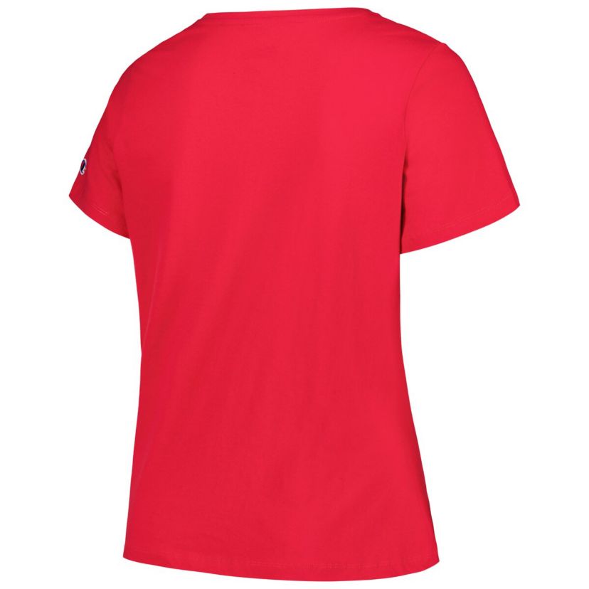NCAA USC Trojans Plus Size Arch Over Logo Scoop Neck T-Shirt