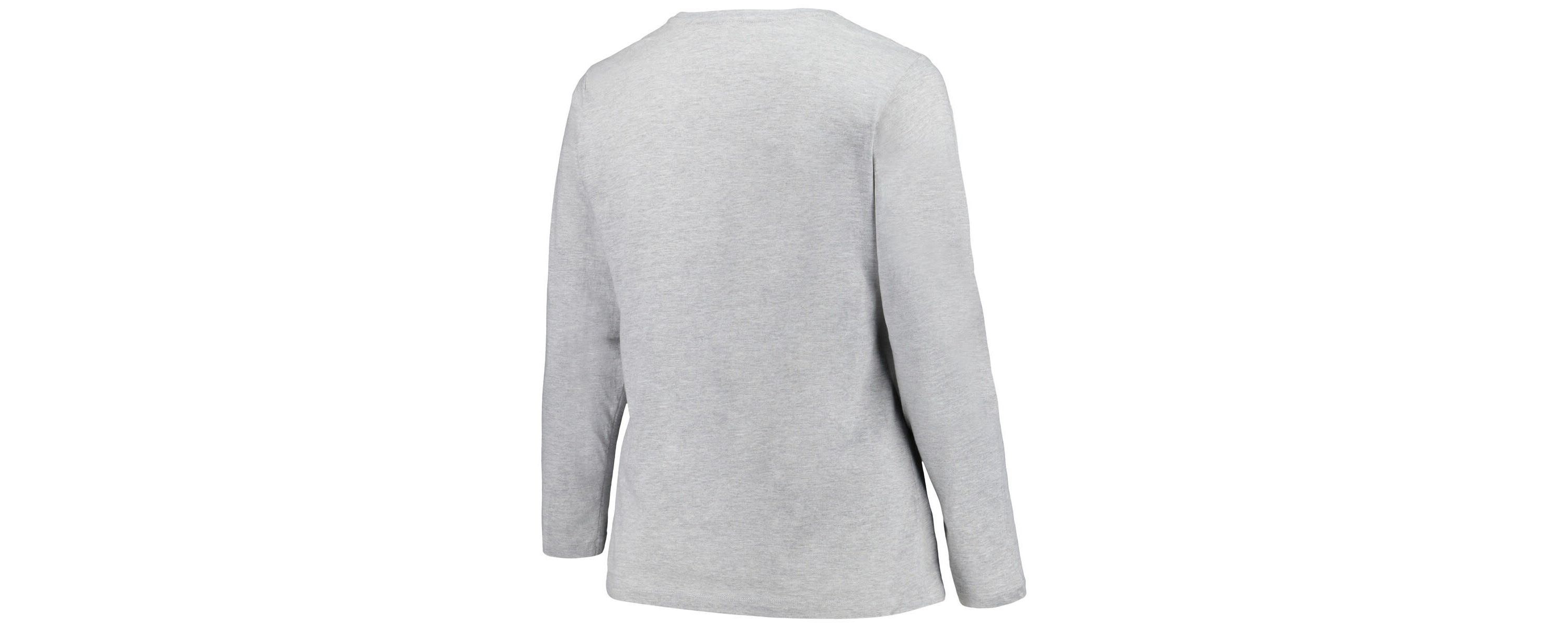 NCAA Tennessee Volunteers Plus Size Arch Over Logo Scoop Neck Long Sleeve T-Shirt