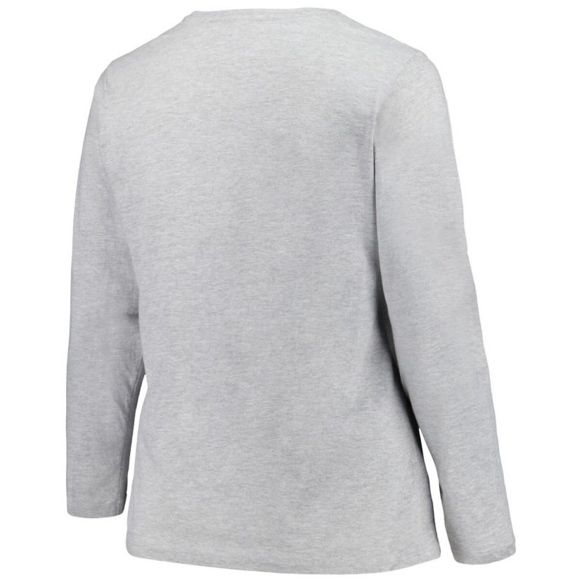 NCAA Tennessee Volunteers Plus Size Arch Over Logo Scoop Neck Long Sleeve T-Shirt