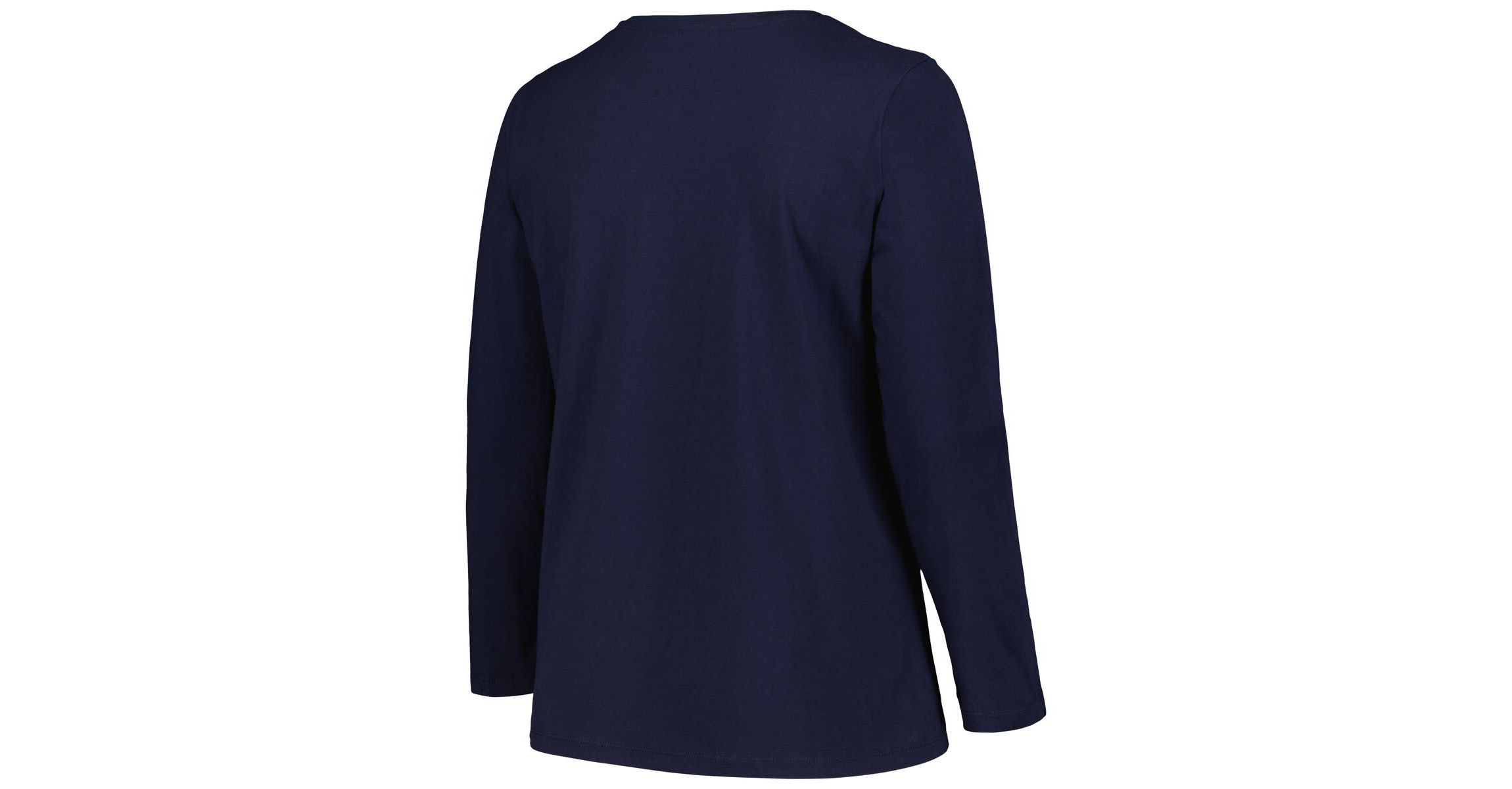 NCAA West Virginia Mountaineers Plus Size Arch Over Logo Scoop Neck Long Sleeve T-Shirt