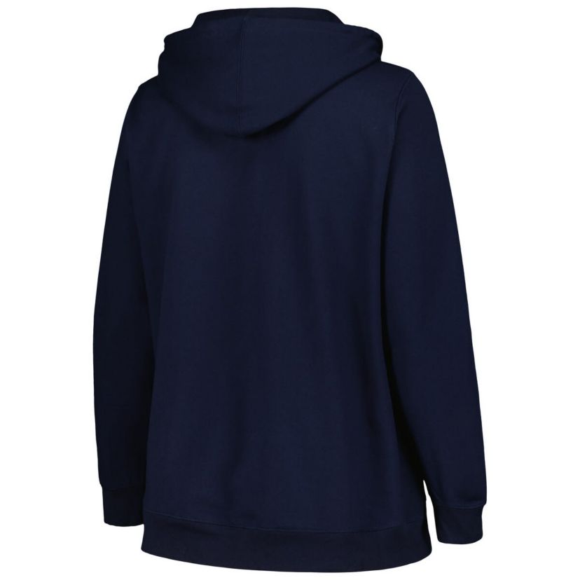 NCAA Michigan Wolverines Plus Size Heart & Soul Notch Neck Pullover