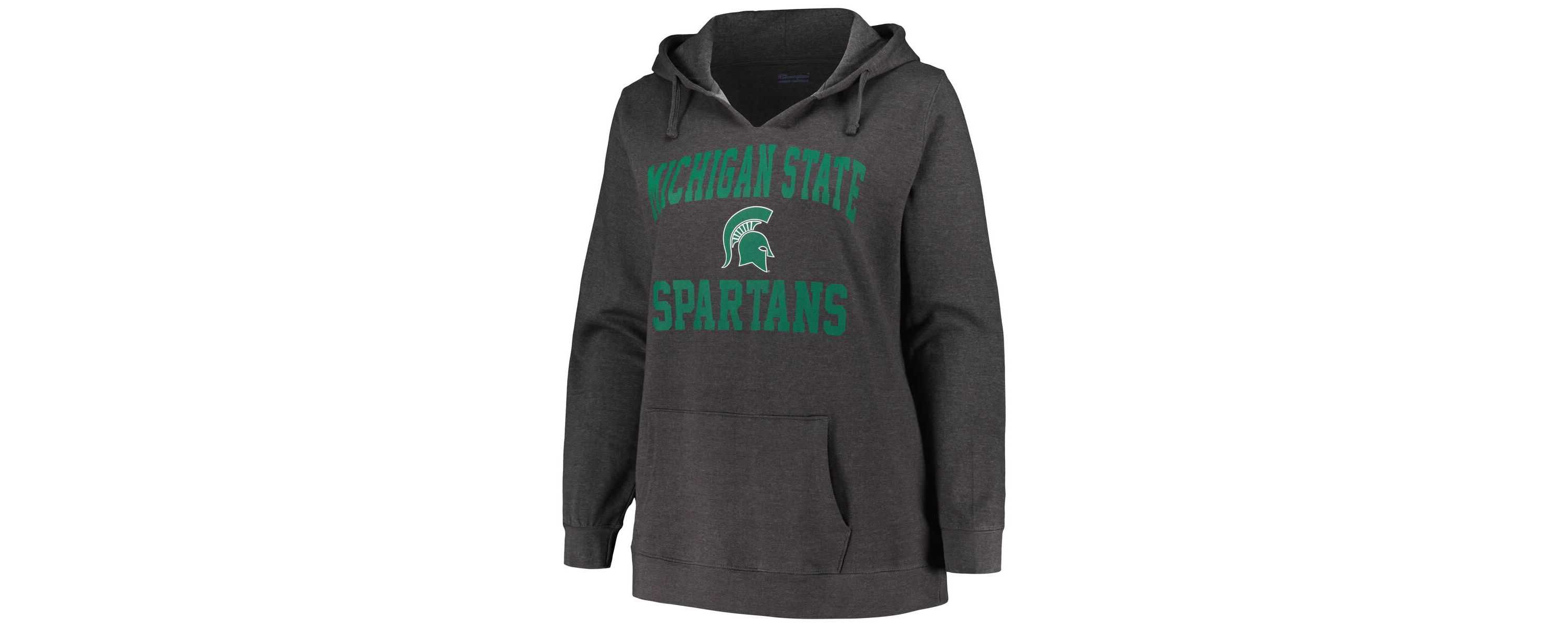 NCAA Michigan State Spartans Plus Size Heart & Soul Notch Neck Pullover