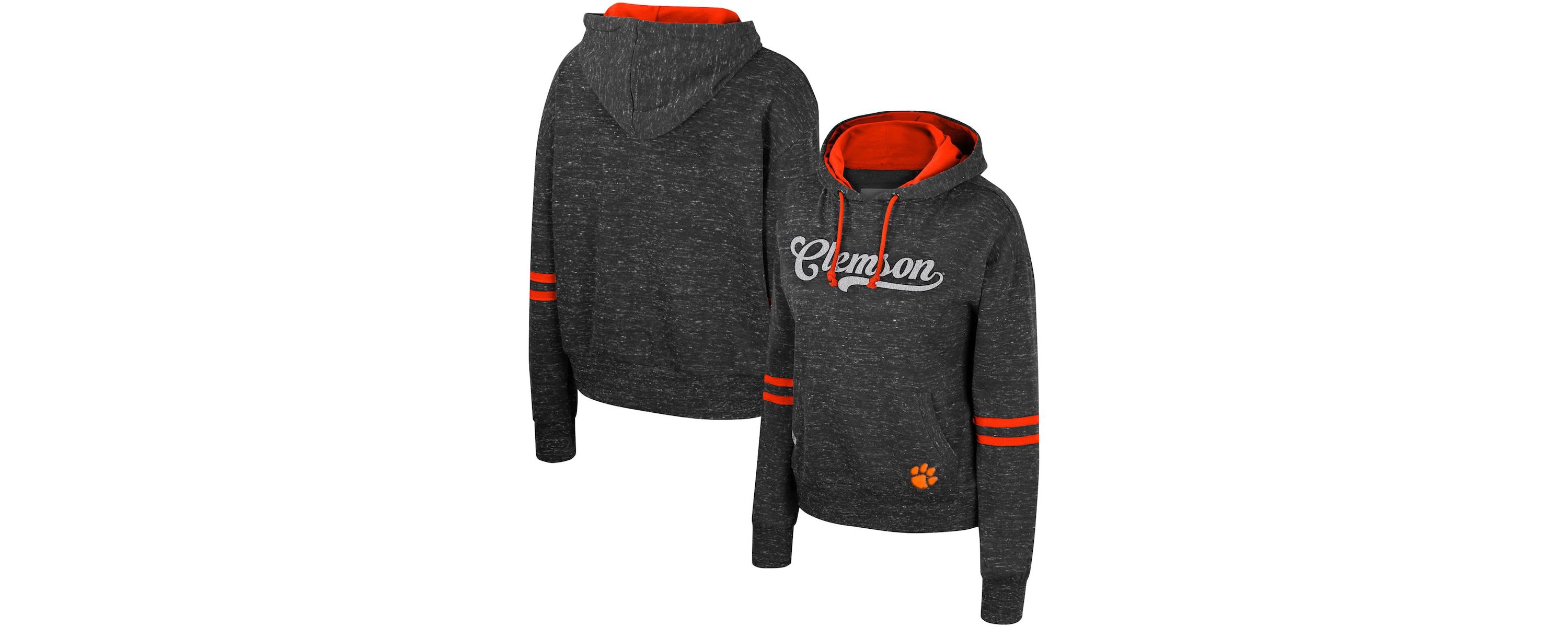 NCAA Clemson Tigers Catherine Speckle Pullover Hoodie
