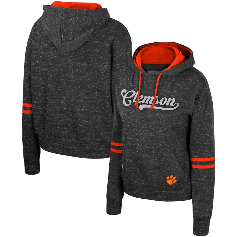 NCAA Clemson Tigers Catherine Speckle Pullover Hoodie