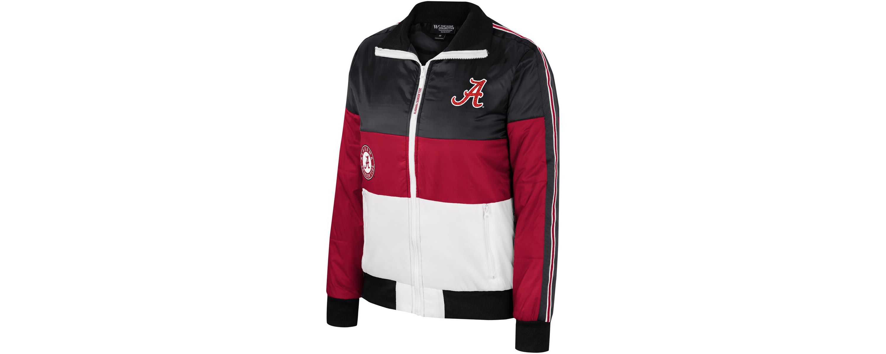 Alabama Crimson Tide NCAA Alabama Tide Color-Block Puffer Full-Zip Jacket