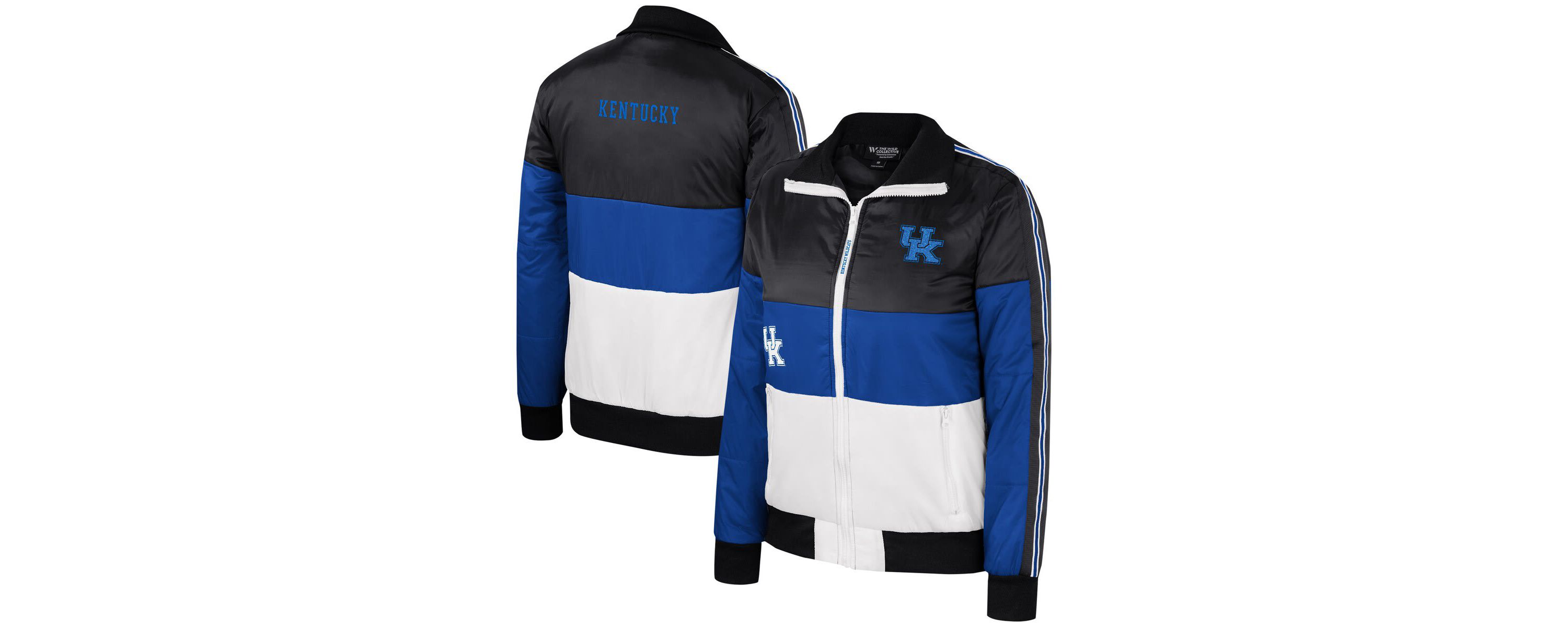 NCAA Kentucky Wildcats Color-Block Puffer Full-Zip Jacket