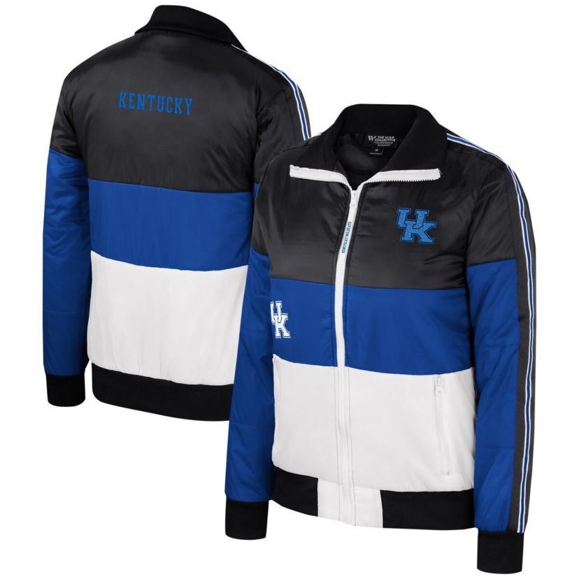 NCAA Kentucky Wildcats Color-Block Puffer Full-Zip Jacket